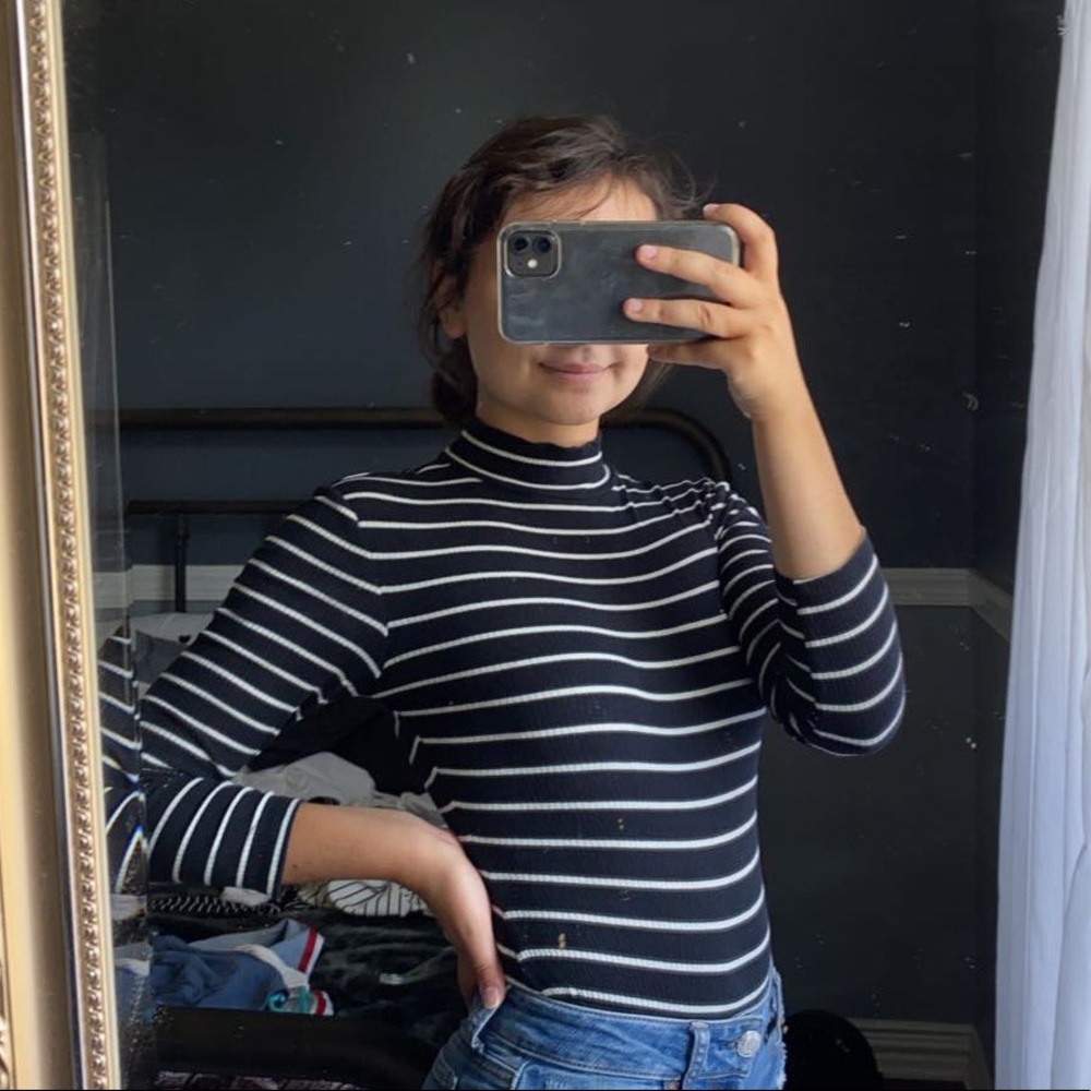 Striped bodysuit